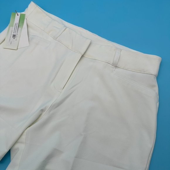 adidas Women's Primegreen 5" Core Solid Chino‎ Stretch Golf Short, White - Picture 1 of 14